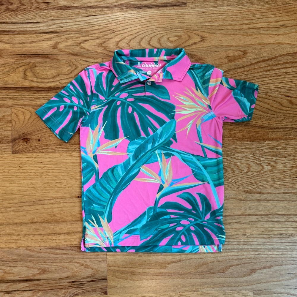 Chubbies kids performance polo size XS